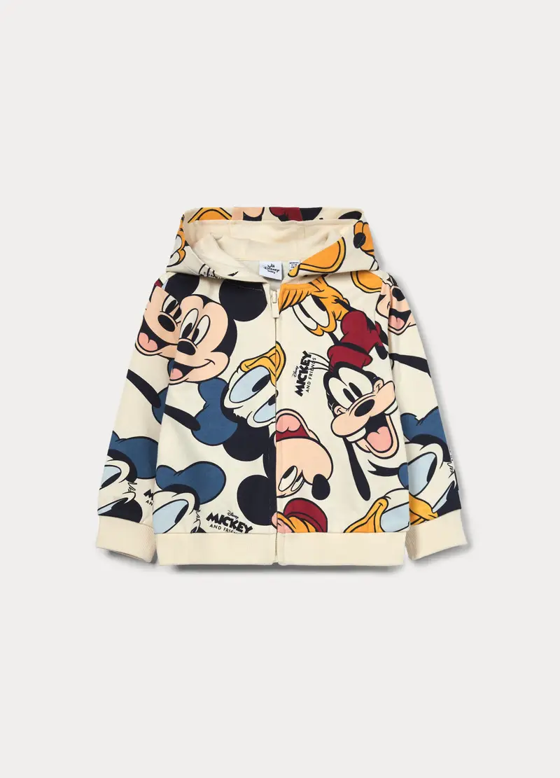 Felpa Disney In French Terry Di Puro Cotone, Bambino, Bianco