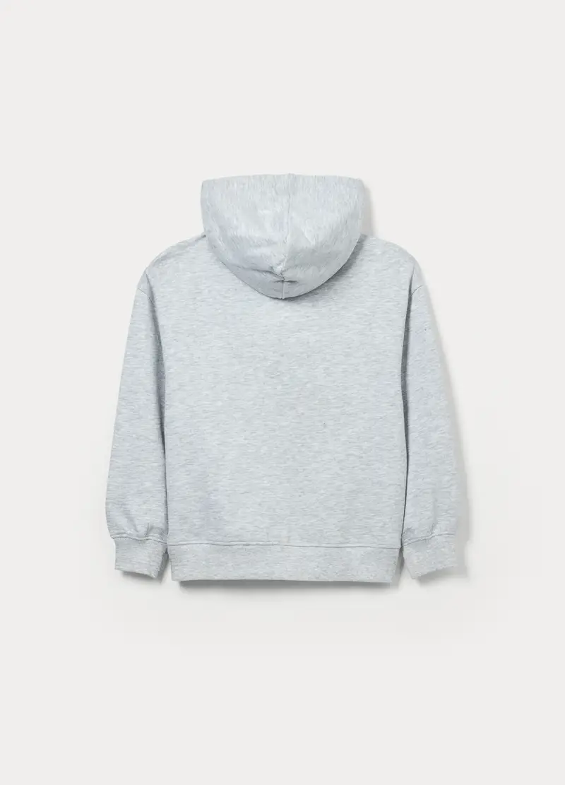 Felpa Hello Kitty In French Terry Con Cappuccio Ragazza, Bambina, Grigio chiaro melange miniatura 2