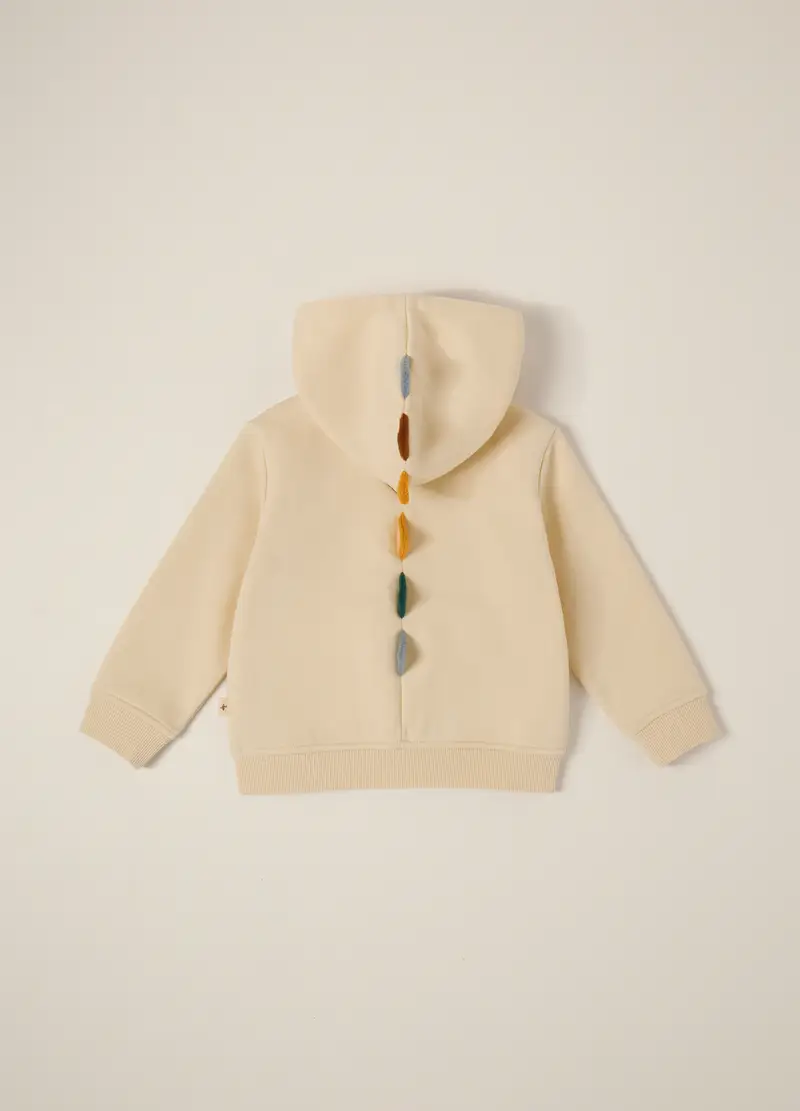 Felpa In Cotone Stretch Iana Neonato, Beige chiaro miniatura 2