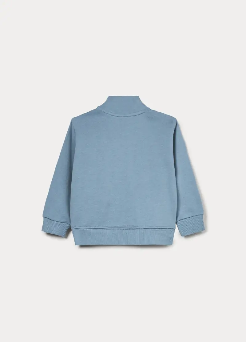 Felpa In French Terry Di Puro Cotone Bimbo, Bambino, Azzurro chiaro miniatura 2