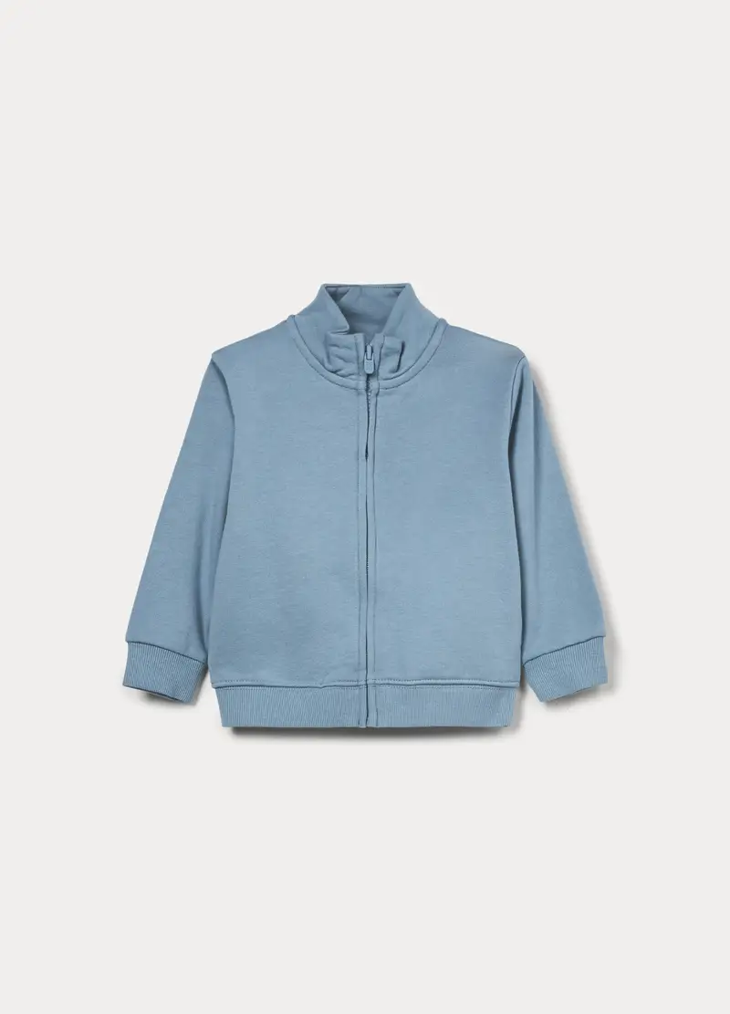 Felpa In French Terry Di Puro Cotone Bimbo, Bambino, Azzurro chiaro