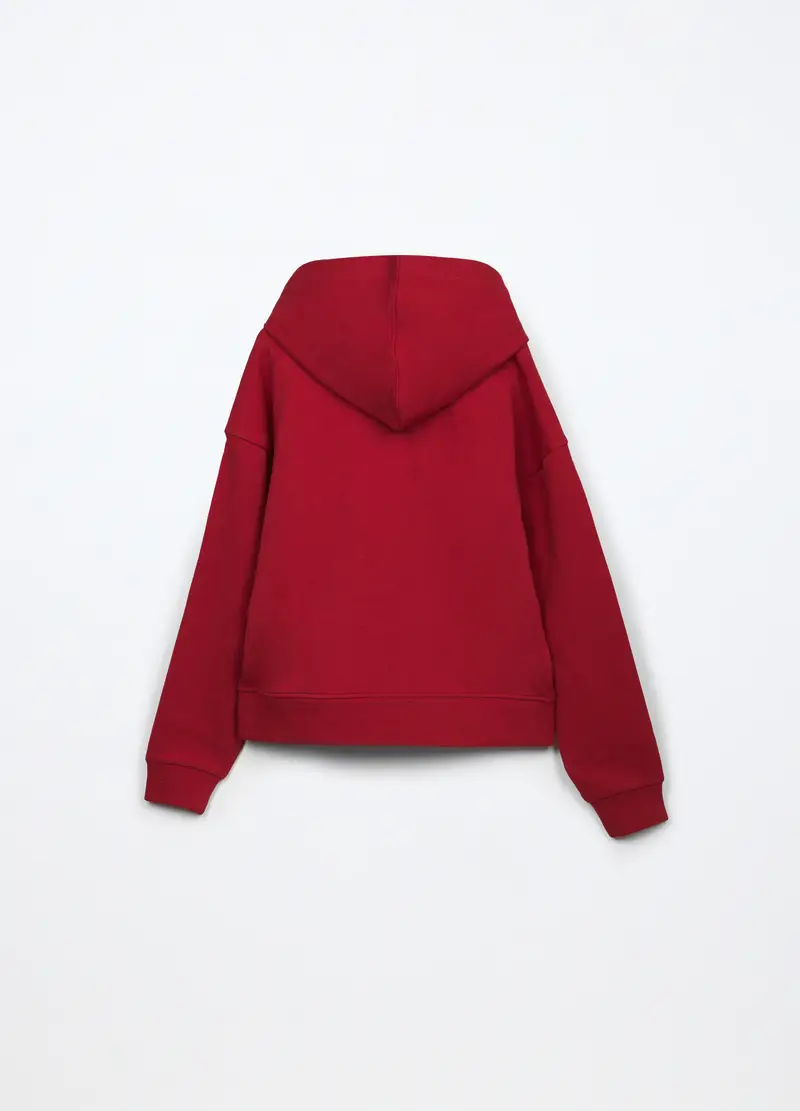 Felpa In French Terry Ragazza, Bambina, Rosso miniatura 2