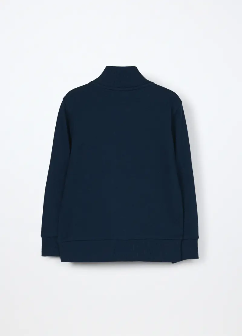 Felpa In Puro Cotone Bambino, Blu miniatura 2