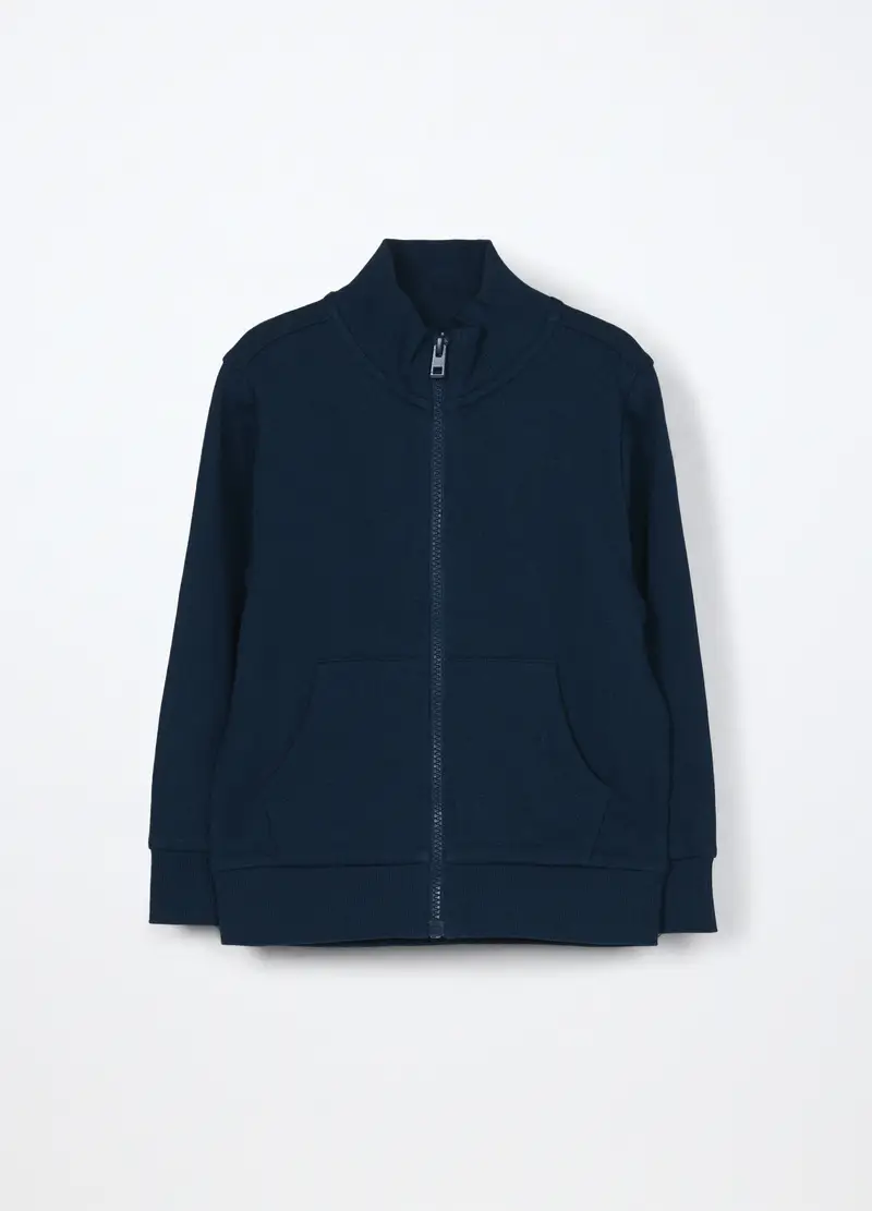 Felpa In Puro Cotone Bambino, Blu