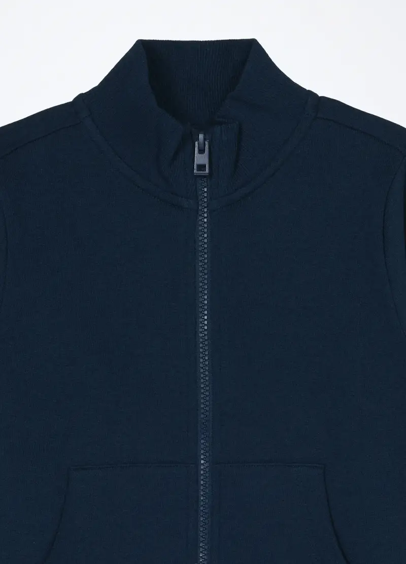 Felpa In Puro Cotone Bambino, Blu miniatura 3