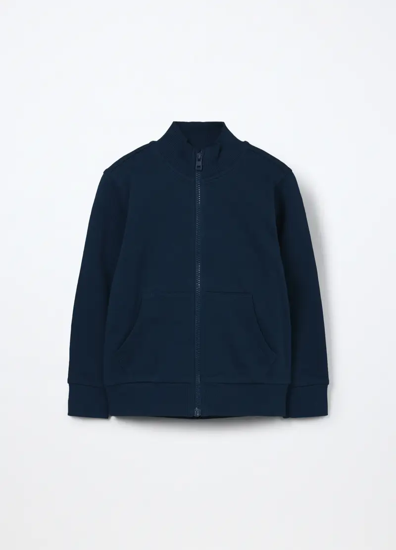 Felpa In Puro Cotone Bambino, Blu Bluette