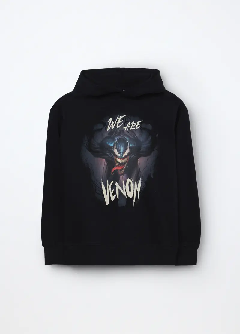 Felpa In Puro Cotone Ragazzo, Bambino, Nero