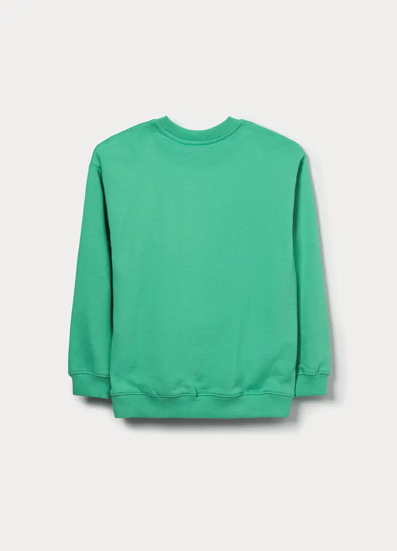 Felpa Minecraft In French Terry Di Puro Cotone Bambino, Verde latte e menta miniatura 2