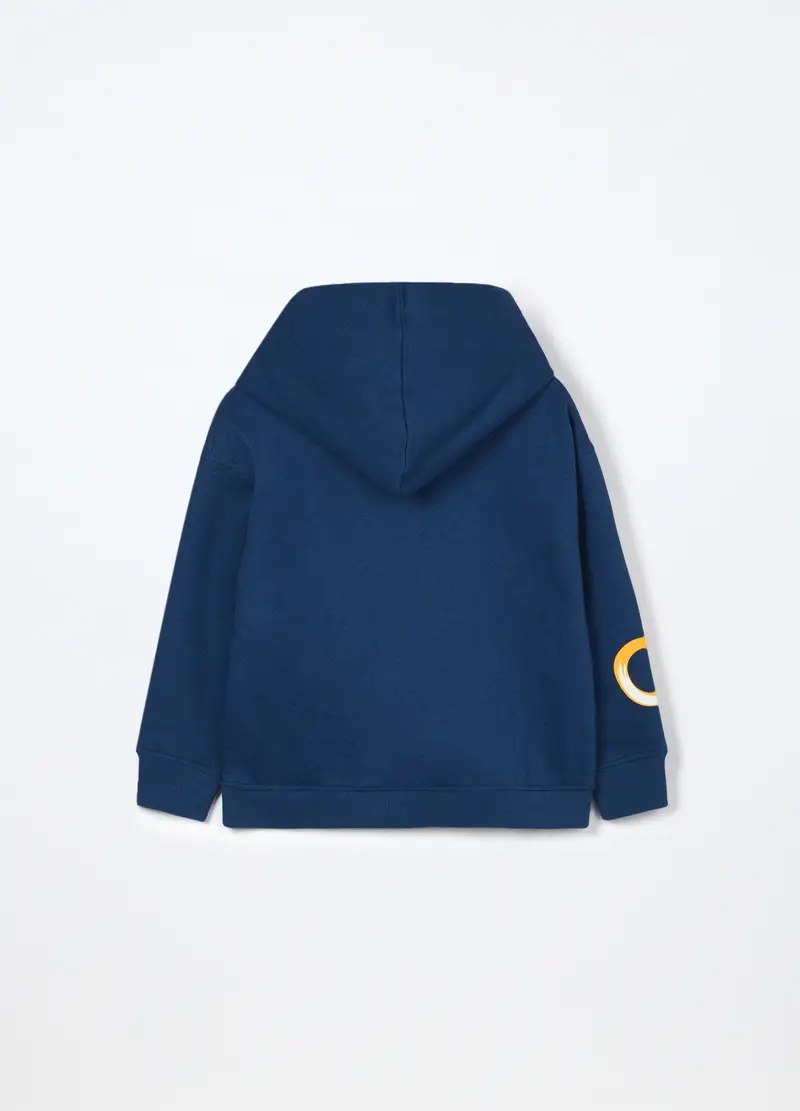 Felpa Misto Cotone Bambino, Blu scuro miniatura 2