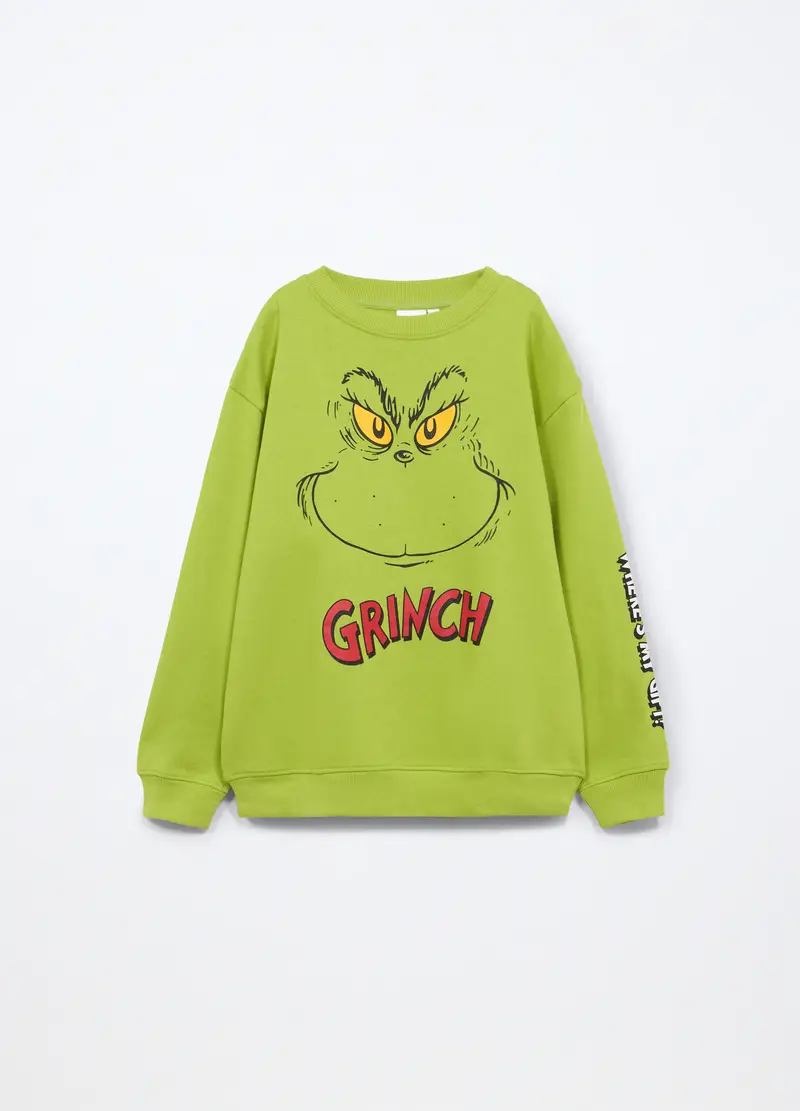 Felpa Misto Cotone Ragazzo, Bambino, Verde acido