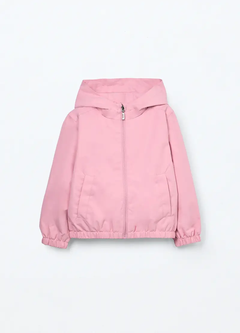 Blukids, Giacca A Vento Con Cappuccio Bambina, Rosa pastello, Taglia: 3-4