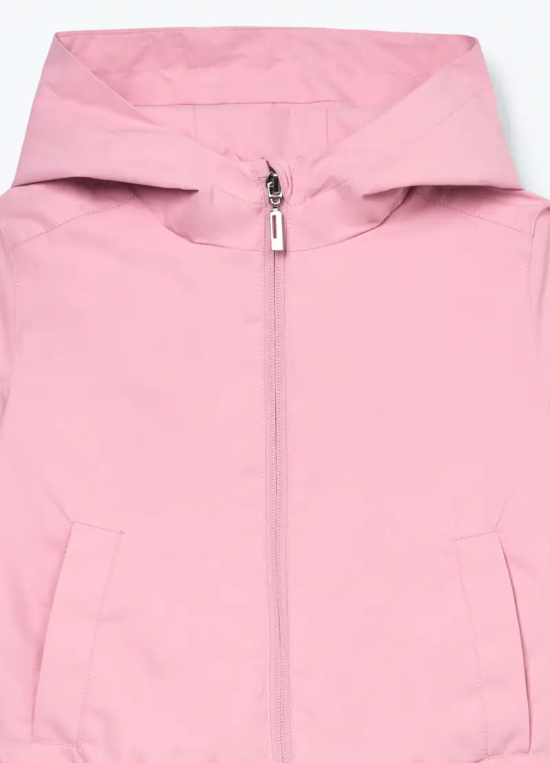 Blukids, Giacca A Vento Con Cappuccio Bambina, Rosa pastello, Taglia: 3-4 miniatura 2