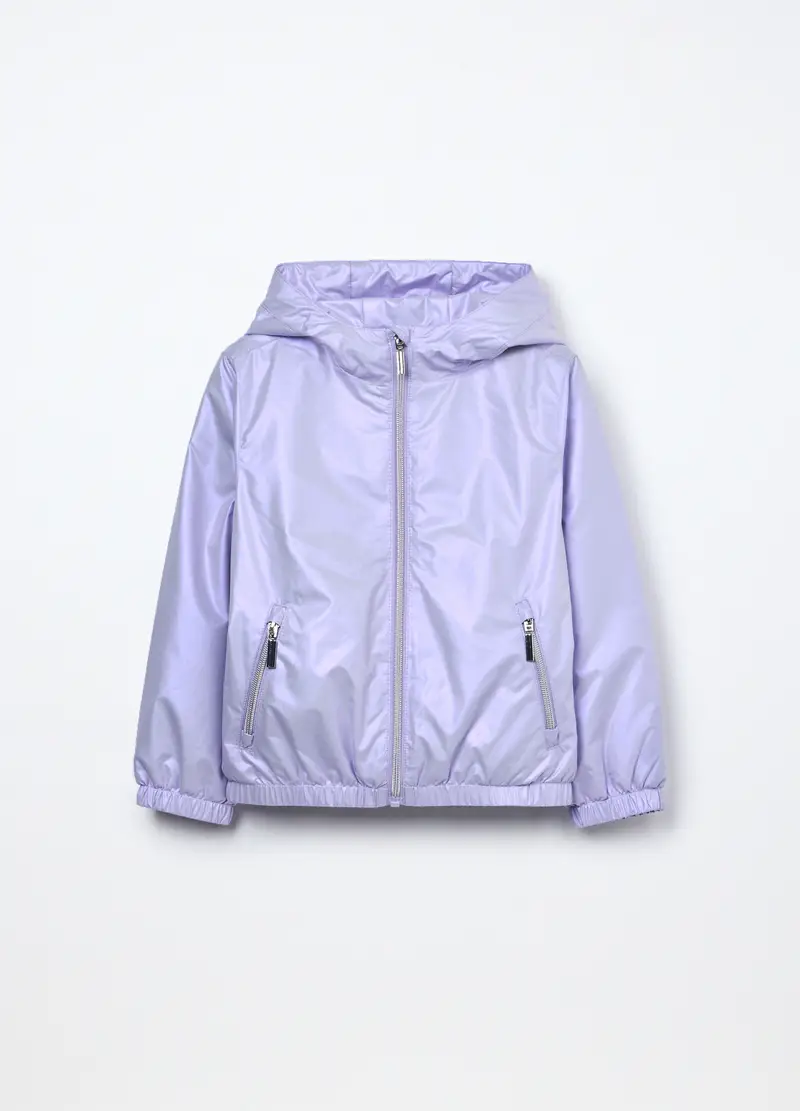 Blukids, Giacca A Vento Con Cappuccio Bambina, Viola lilla, Taglia: 3-4