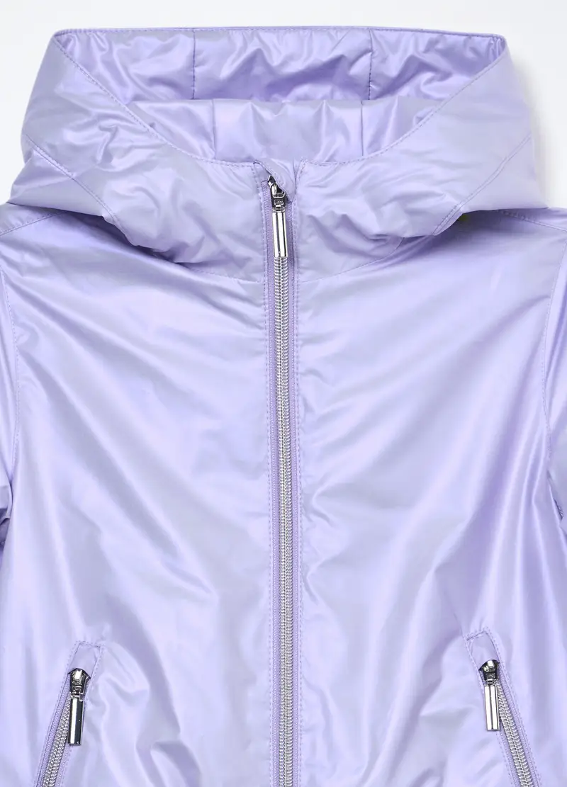 Blukids, Giacca A Vento Con Cappuccio Bambina, Viola lilla, Taglia: 3-4 miniatura 2