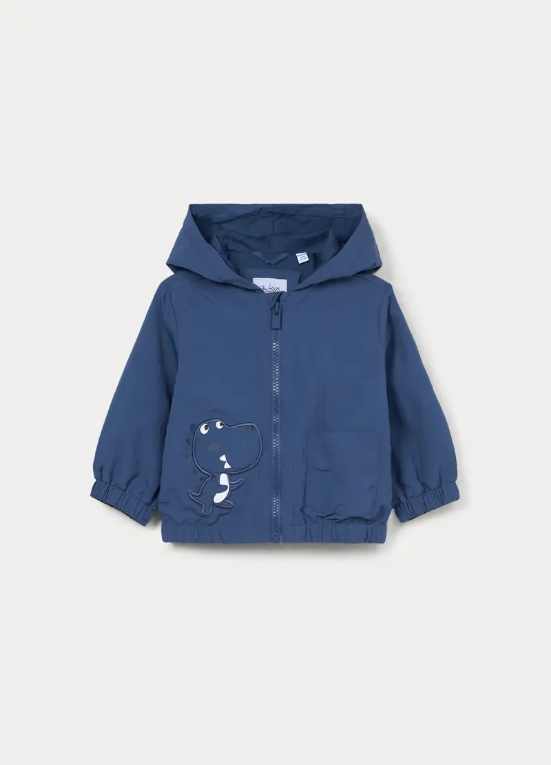 Giacca A Vento Con Cappuccio Bimbo, Bambino, Blu Bluette