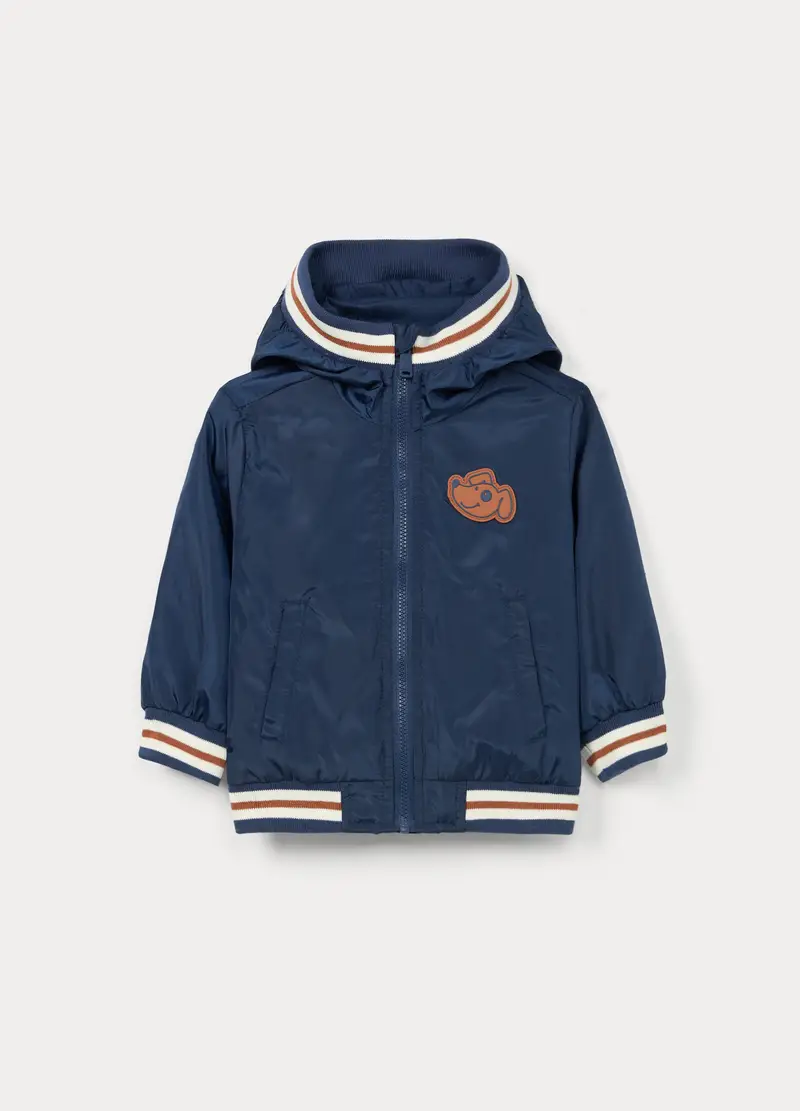Giacca A Vento Con Cappuccio Bimbo, Bambino, Blu navy