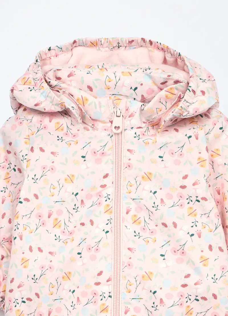 Blukids, Giacca A Vento Con Cappuccio Neonata, Rosa chiaro, Taglia: 3-6 miniatura 2