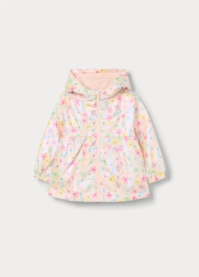 Giacca A Vento Con Stampa Bimba, Bambina, Rosa pastello
