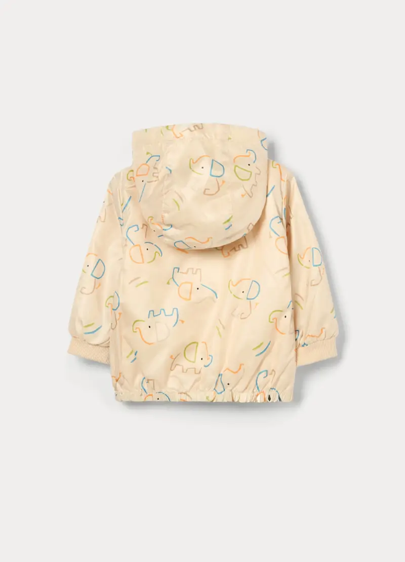 Giacca A Vento Con Stampa Neonato, Bianco avorio miniatura 2
