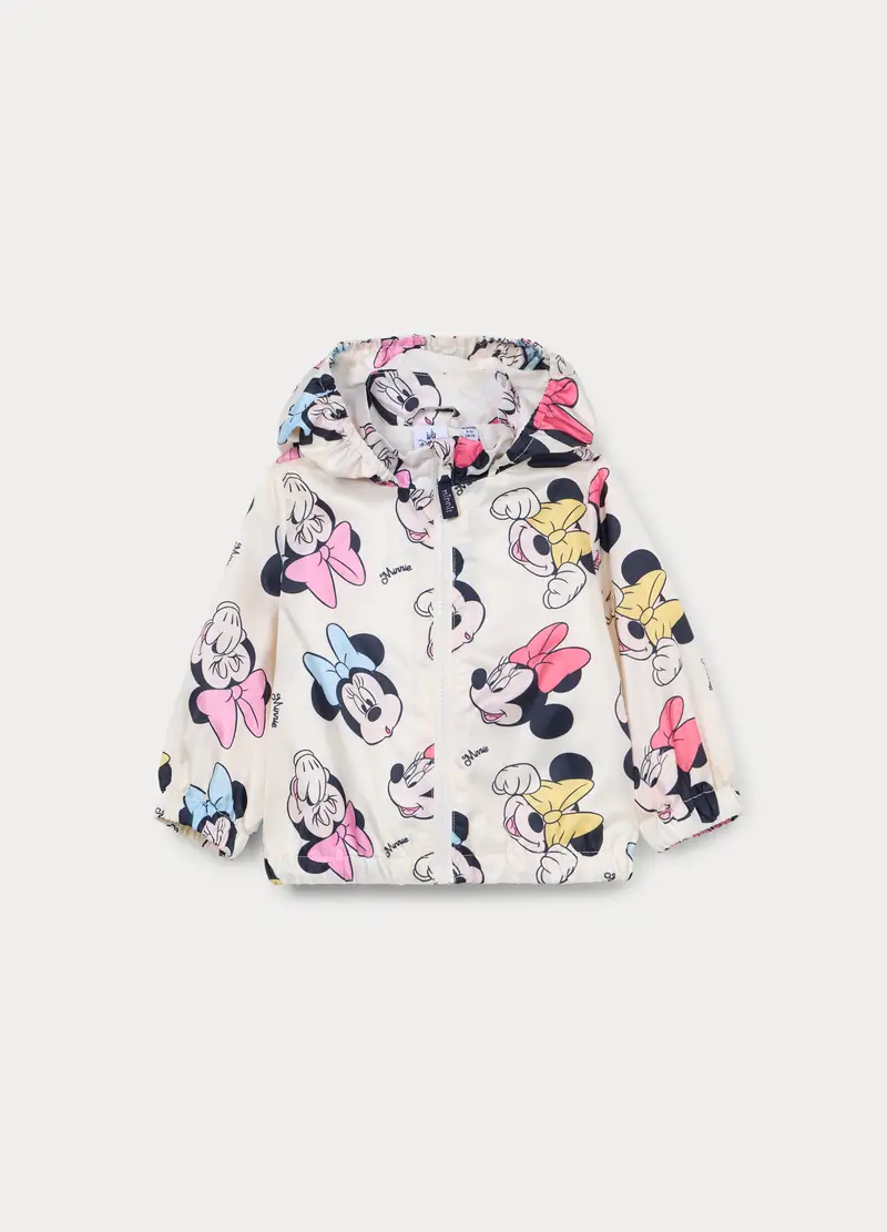 Giacca A Vento Disney Con Cappuccio Bimba, Bambina, Bianco
