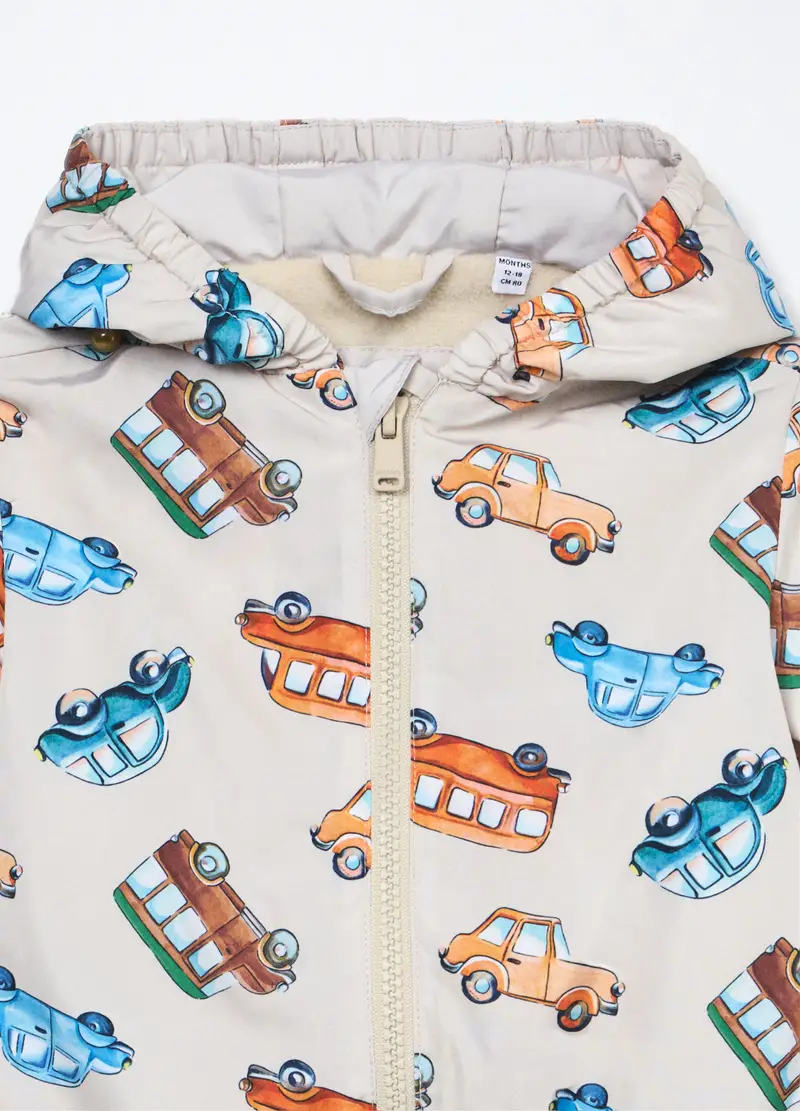 Giacca A Vento Impermeabile Neonato, Bambino, Beige chiaro miniatura 3