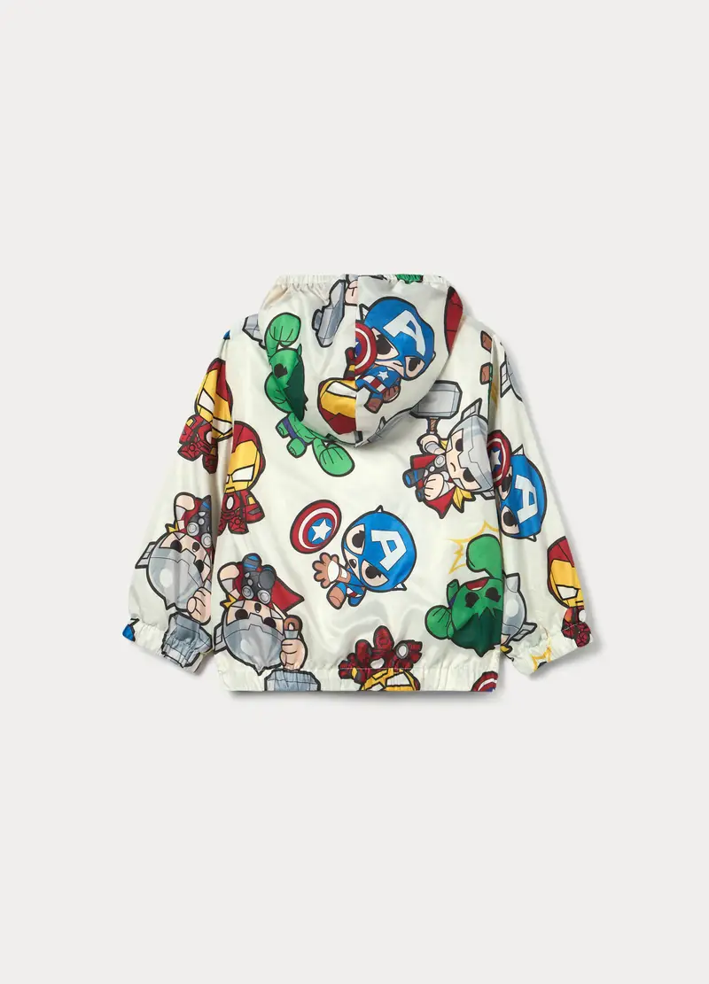 Giacca A Vento Marvel Con Cappuccio Bimbo, Bambino, Bianco miniatura 2