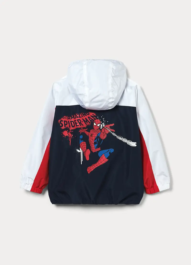 Giacca Antipioggia Spider Man Con Cappuccio Bambino, Blu navy miniatura 2