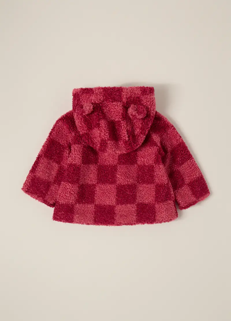 Giacca Rosa In Sherpa Per Neonata, Rosa fuxia miniatura 2