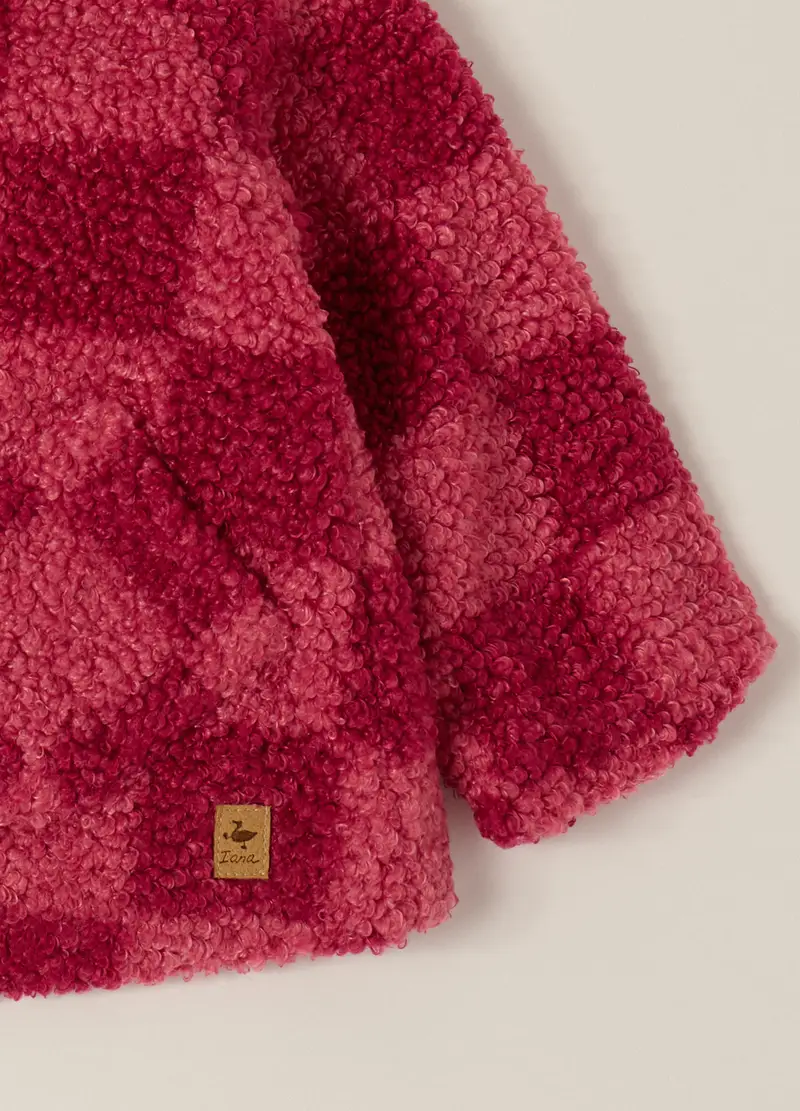 Giacca Rosa In Sherpa Per Neonata, Rosa fuxia miniatura 3
