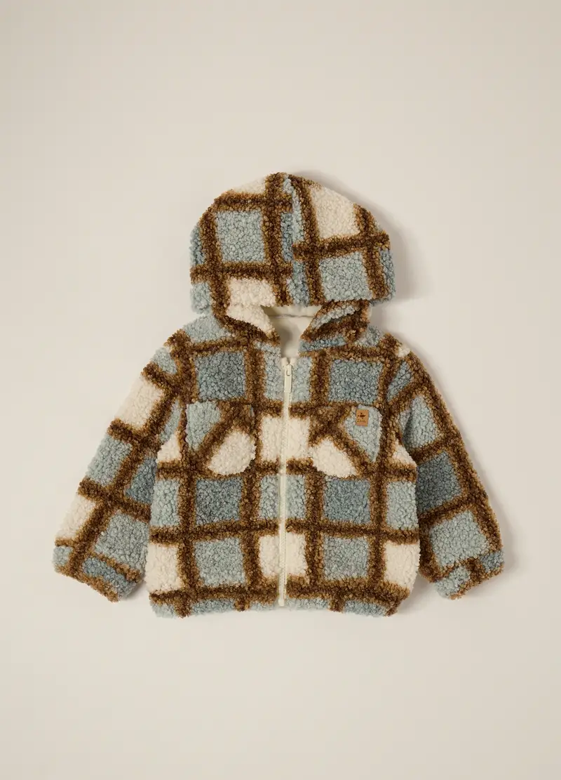 Giacca Sherpa Iana Neonato, Azzurro chiaro miniatura 2