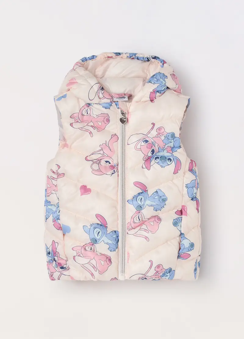 Gilet Disney Imbottito Con Cappuccio Neonata, Bambina, Rosa cipria