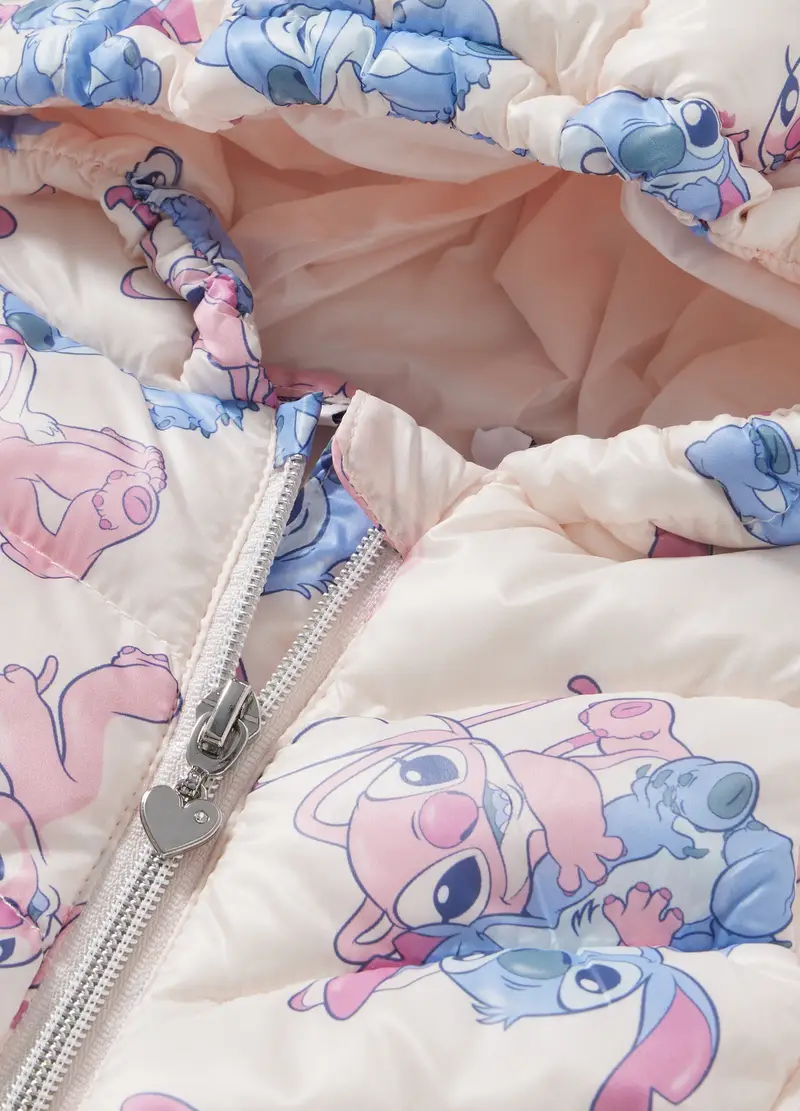 Gilet Disney Imbottito Con Cappuccio Neonata, Bambina, Rosa cipria miniatura 2