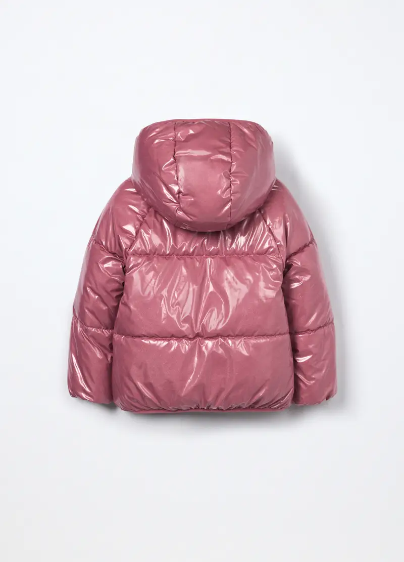 Giubbino Imbottito Bambina, Rosa scuro miniatura 2