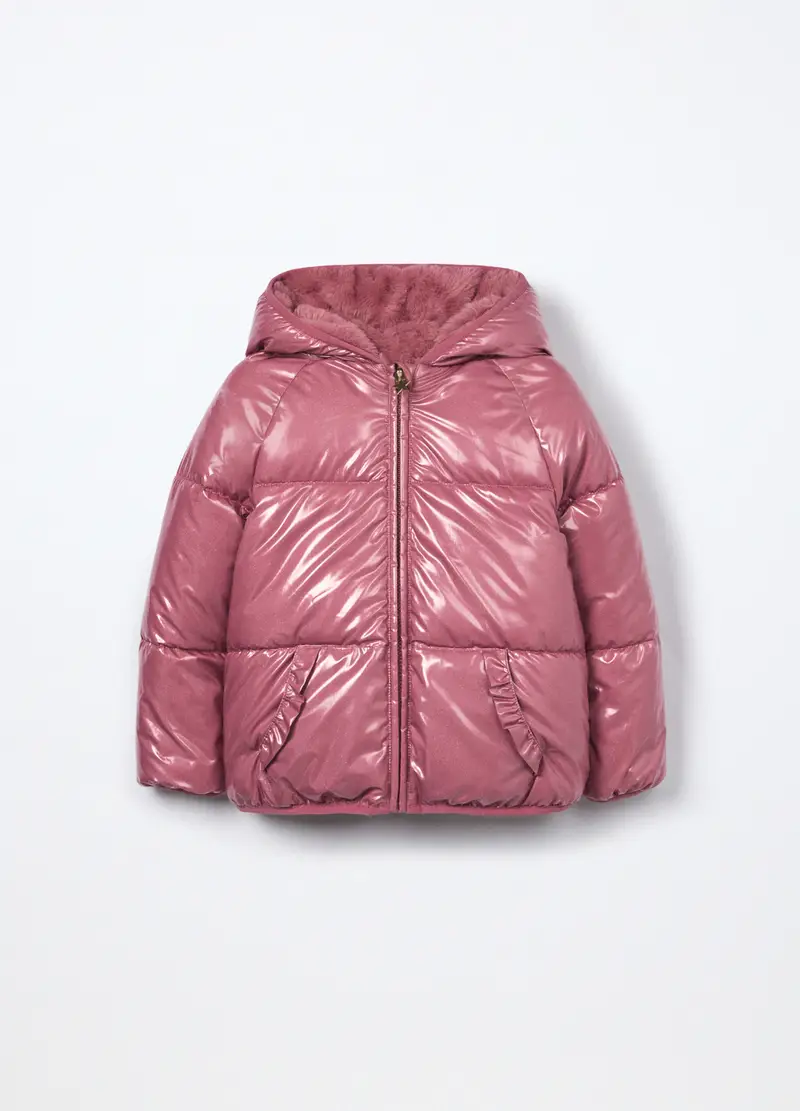 Giubbino Imbottito Bambina, Rosa scuro