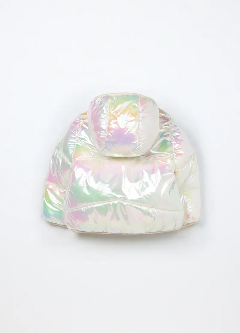 Giubbino Imbottito Con Cappuccio Neonata, Bambina, Bianco ottico miniatura 2