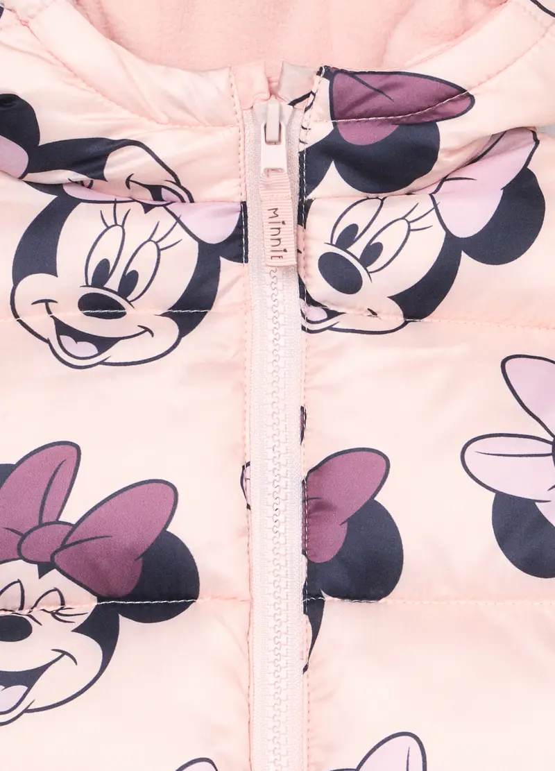 Giubbino Imbottito Con Cappuccio Neonata, Bambina, Rosa chiaro miniatura 3