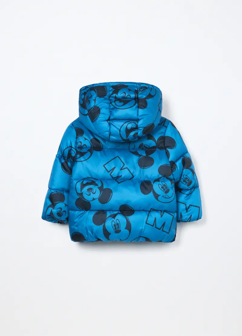 Giubbino Imbottito Con Cappuccio Neonato, Bambino, Azzurro cielo miniatura 2