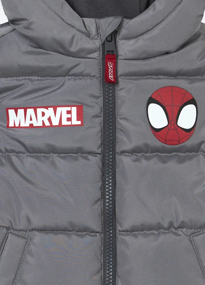 Giubbino Imbottito Con Cappuccio Neonato, Bambino, Grigio chiaro miniatura 3