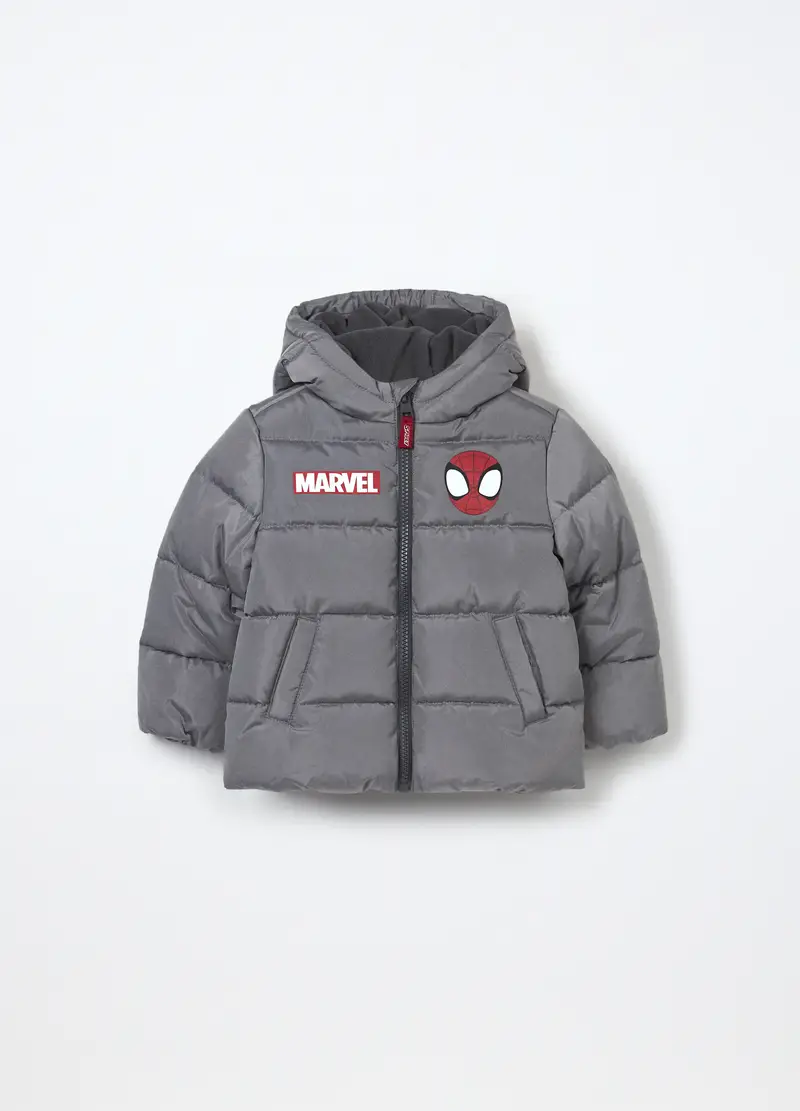 Giubbino Imbottito Con Cappuccio Neonato, Bambino, Grigio chiaro