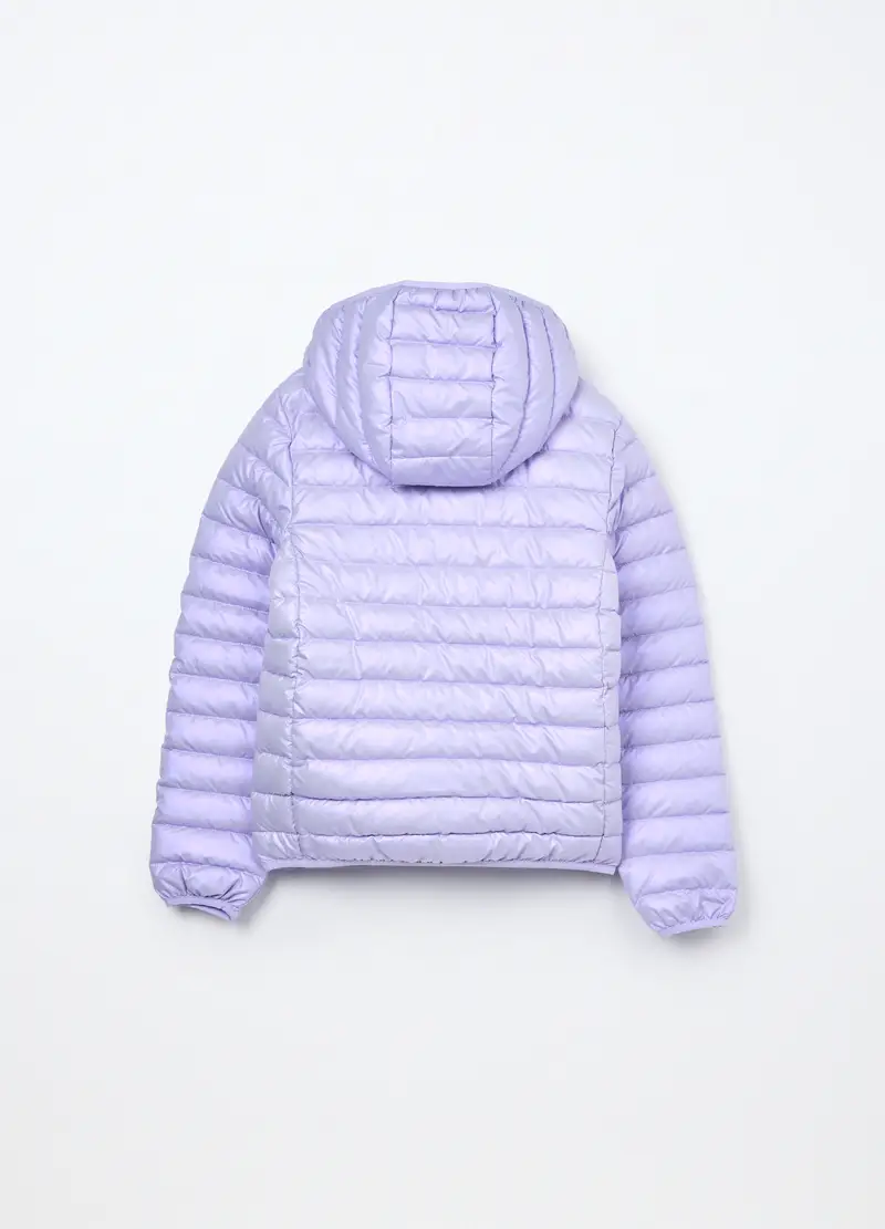 Giubbino Imbottito Con Cappuccio Ragazza, Bambina, Viola lilla miniatura 2