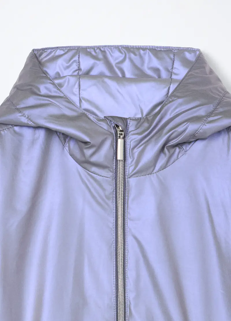 Giubbino Imbottito Con Cappuccio Ragazza, Bambina, Viola lilla miniatura 3