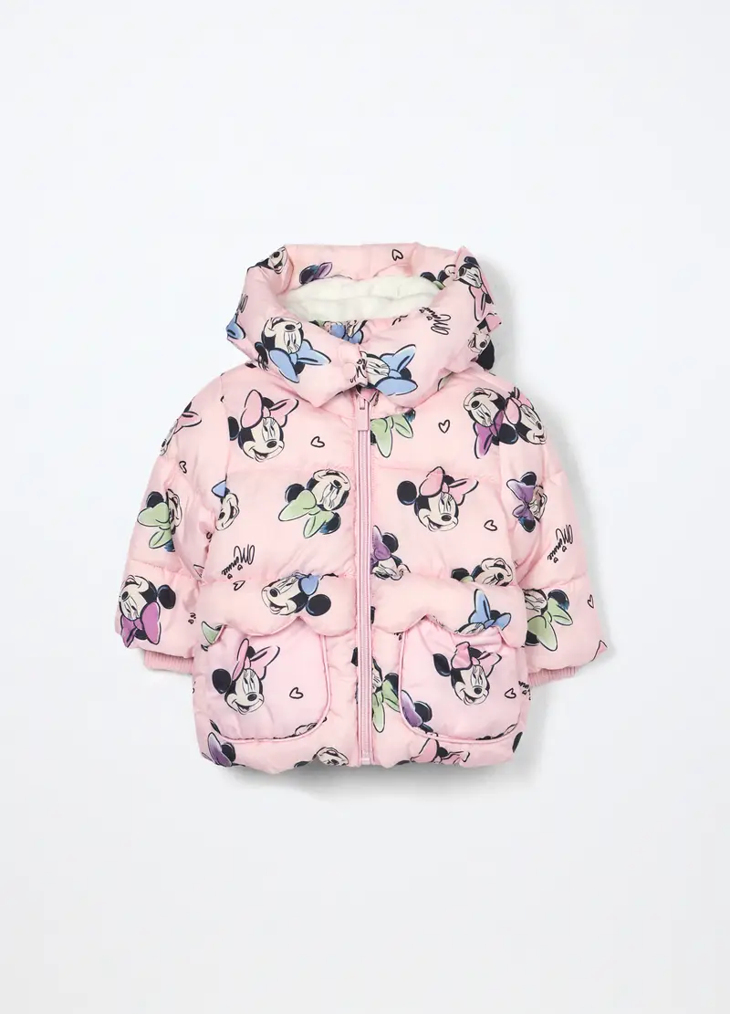 Giubbino Imbottito Minnie Con Cappuccio Neonata, Rosa