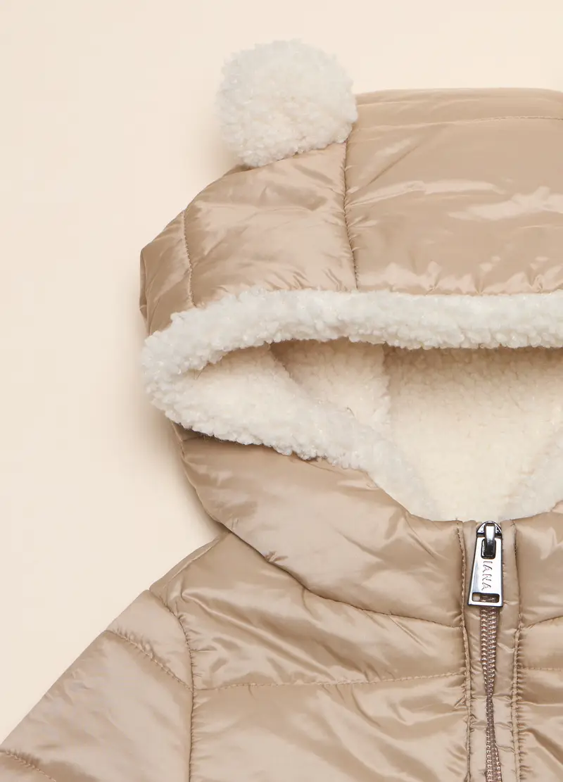 Giubbino Imbottito, Neonato, Beige chiaro miniatura 2