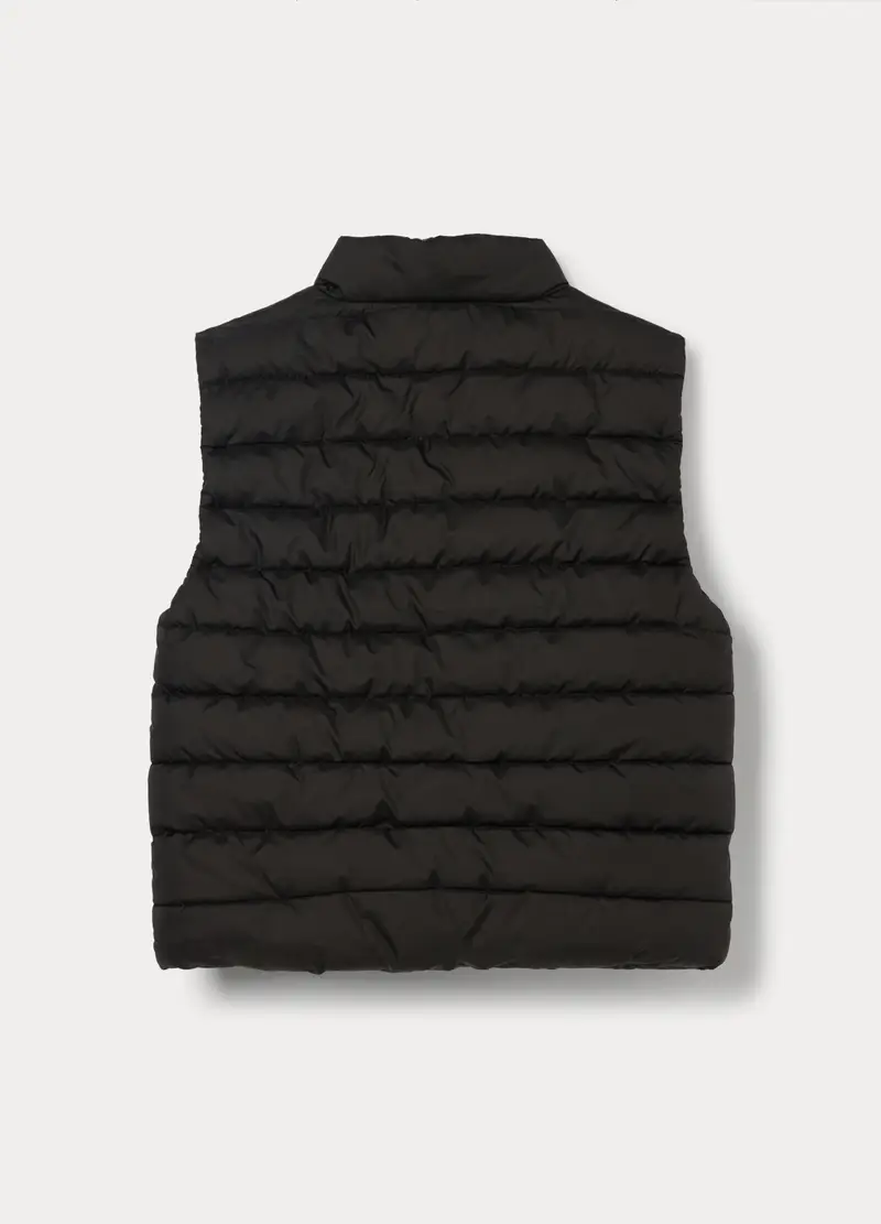 Giubbino Imbottito Smanicato Ragazzo, Bambino, Nero canna di fucile miniatura 2