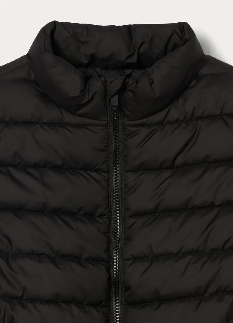 Giubbino Imbottito Smanicato Ragazzo, Bambino, Nero canna di fucile miniatura 3