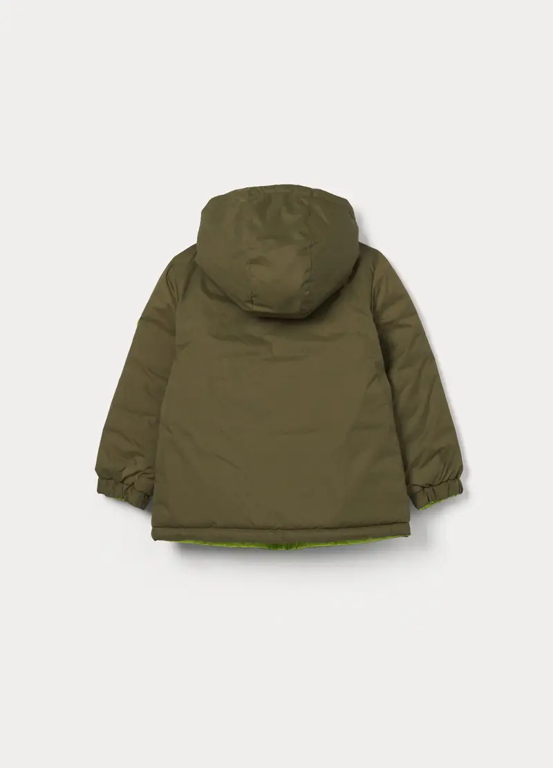Giubbino Imbottito Ultraleggero Reversibile Bambino, Verde foglia miniatura 2