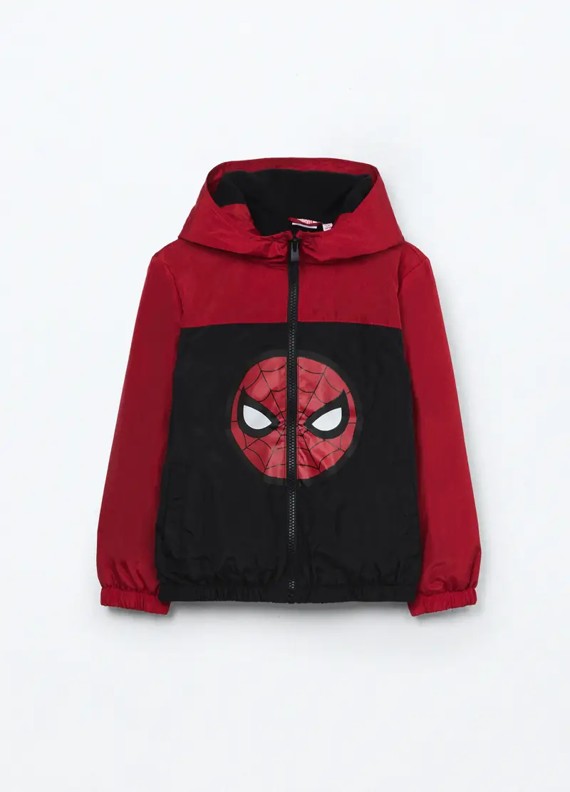Giubbino Impermeabile Spider-man Bambino, Nero/Rosso