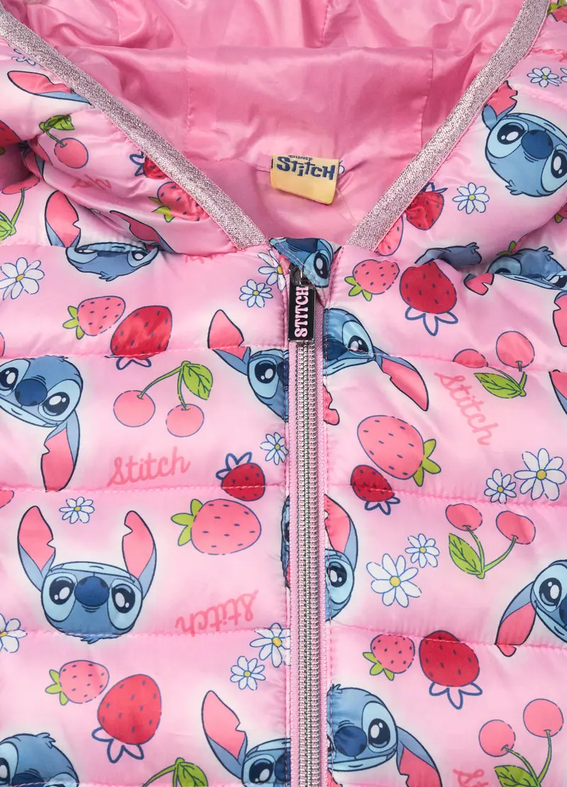Giubbino Stitch Smanicato Bambina, Rosa pastello miniatura 3