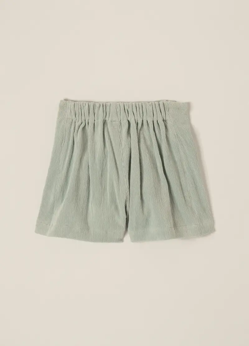 Gonna Azzurra Elasticizzata In Velluto A Coste, Neonata, Verde chiaro miniatura 3