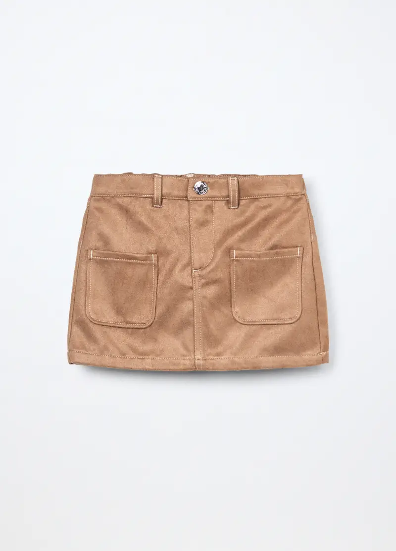 Gonna Corta Bambina, Beige